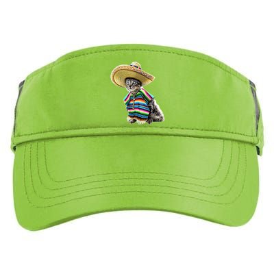 Funny Cinco De Mayo Cat Sombrero Poncho Party Gift Adult Drive Performance Visor