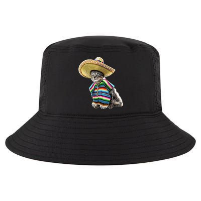 Funny Cinco De Mayo Cat Sombrero Poncho Party Gift Cool Comfort Performance Bucket Hat