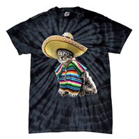 Funny Cinco De Mayo Cat Sombrero Poncho Party Gift Tie-Dye T-Shirt