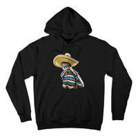 Funny Cinco De Mayo Cat Sombrero Poncho Party Gift Tall Hoodie