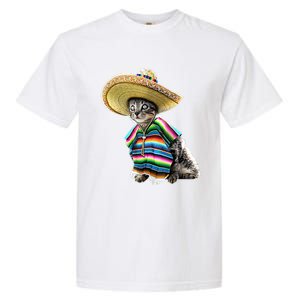 Funny Cinco De Mayo Cat Sombrero Poncho Party Gift Garment-Dyed Heavyweight T-Shirt