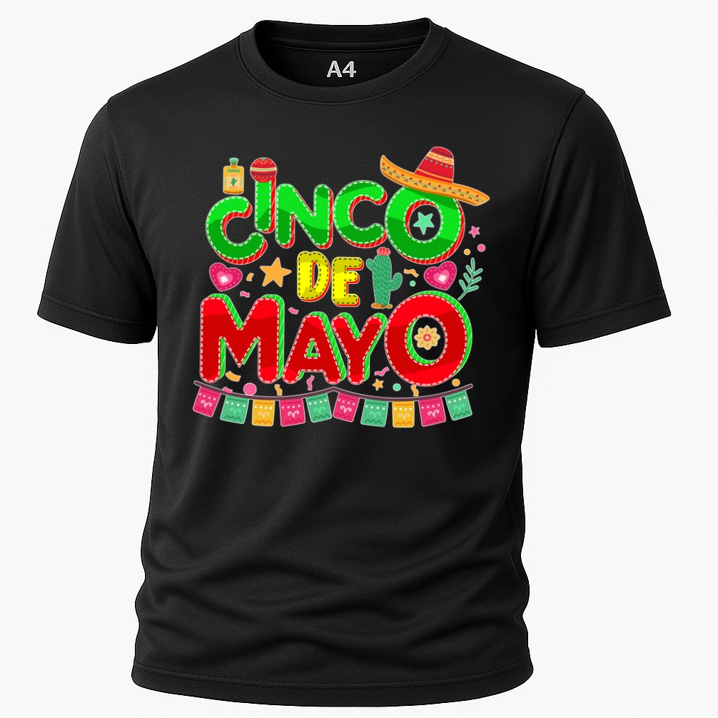 Festive Cinco De Mayo Cooling Performance Crew T-Shirt