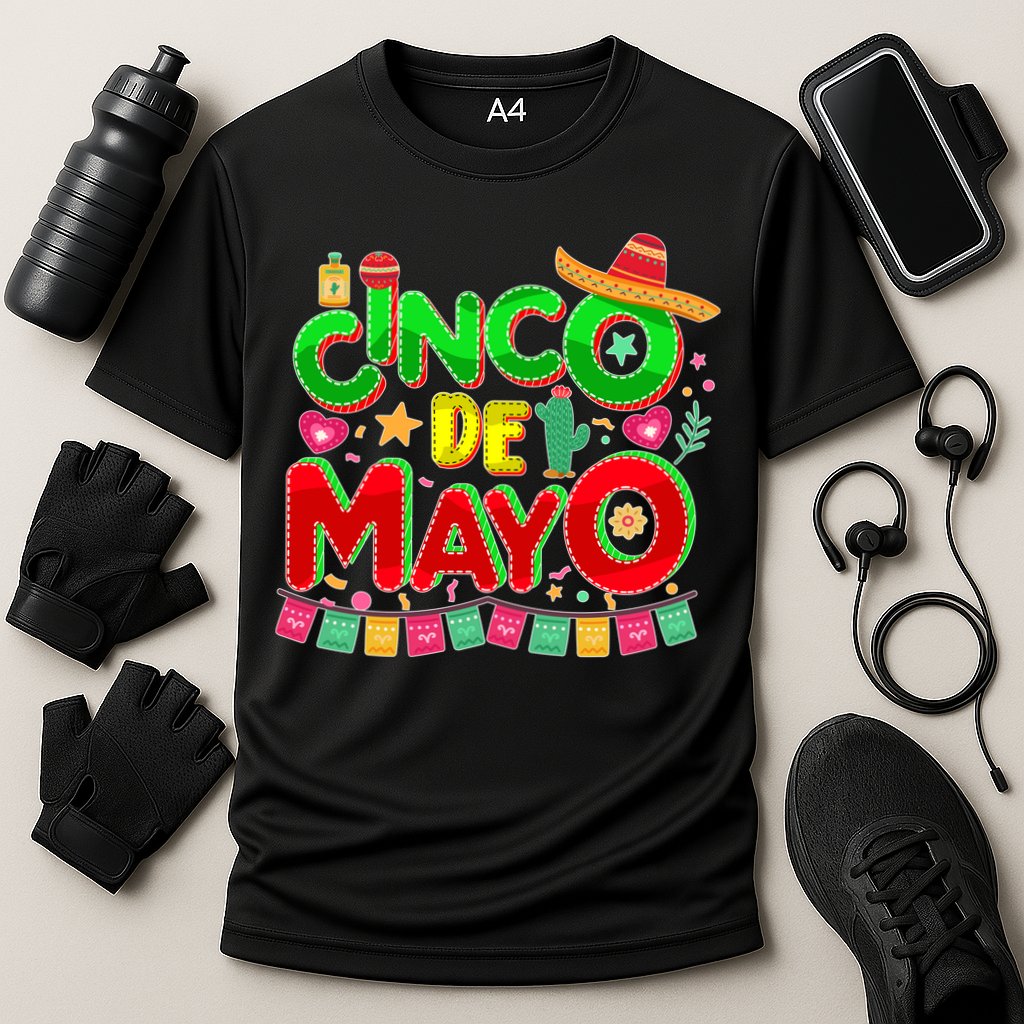 Festive Cinco De Mayo Cooling Performance Crew T-Shirt