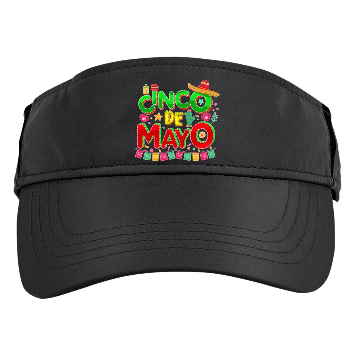 Festive Cinco De Mayo Adult Drive Performance Visor