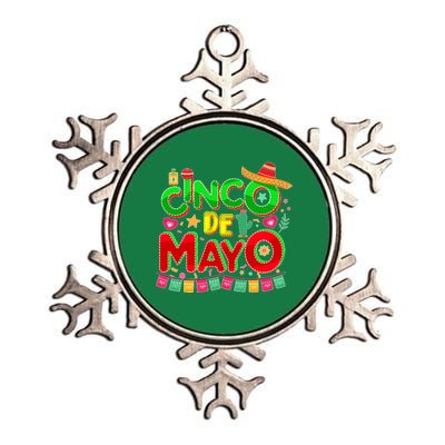 Festive Cinco De Mayo Metallic Star Ornament