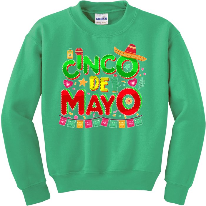 Festive Cinco De Mayo Kids Sweatshirt