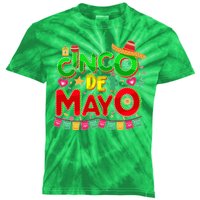 Festive Cinco De Mayo Kids Tie-Dye T-Shirt