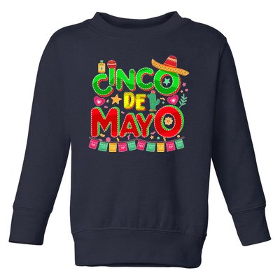 Festive Cinco De Mayo Toddler Sweatshirt