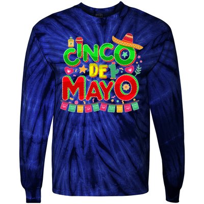 Festive Cinco De Mayo Tie-Dye Long Sleeve Shirt