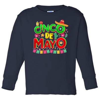 Festive Cinco De Mayo Toddler Long Sleeve Shirt