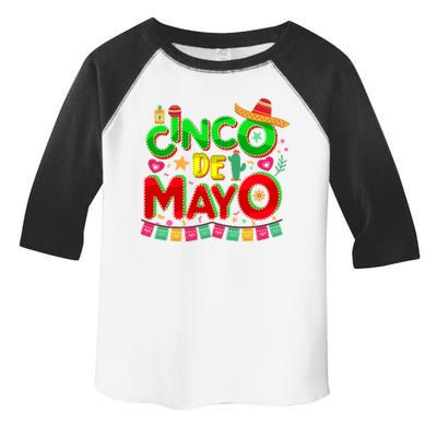 Festive Cinco De Mayo Toddler Fine Jersey T-Shirt