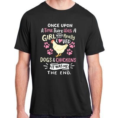 Funny Chicken Dog Lover For Women Girl Farmer Adult ChromaSoft Performance T-Shirt