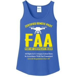 Faa Certified Drone Pilot Funny Remote Pilots Drone Life Great Gift Ladies Essential Tank