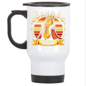 Funny Corn Dog Queen Stainless Steel Travel Mug