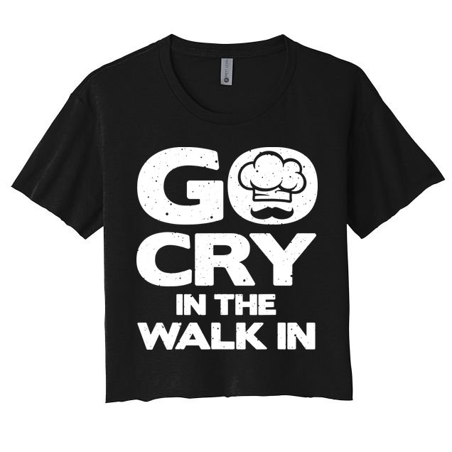 Funny Chef Design For Men Women Kitchen Chef Culinary Cook Women's Crop Top Tee