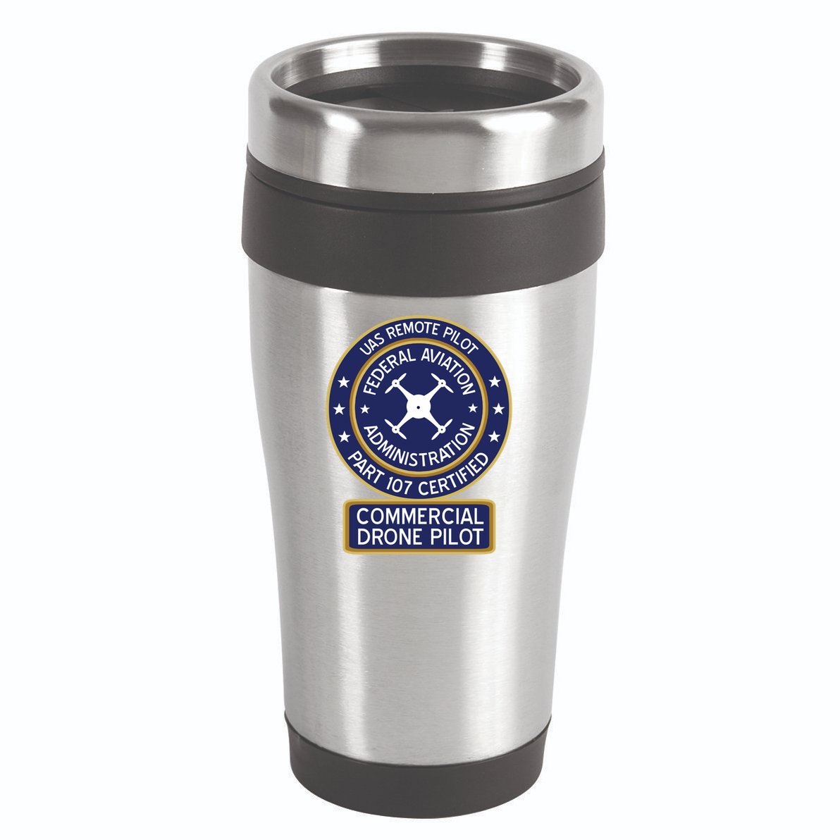 Faa Commercial Drone Pilot Gift 16oz Travel Tumbler