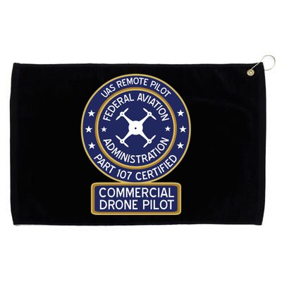 Faa Commercial Drone Pilot Gift Grommeted Golf Towel