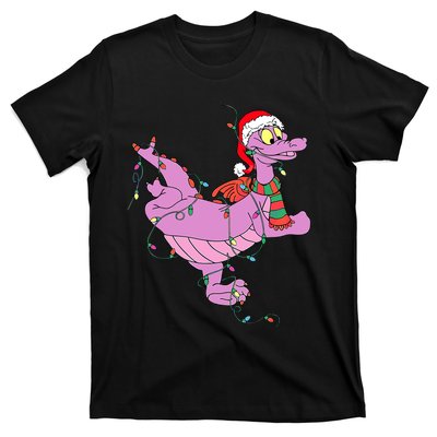 Funny Cute Dragon Figment Lights Christmas T-Shirt