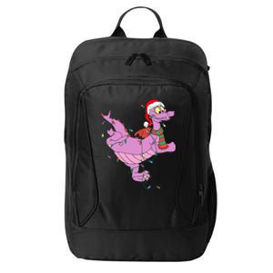 Funny Cute Dragon Figment Lights Christmas City Backpack