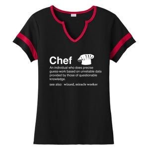 Funny Chef Definition Gift For Souschefs Gift Ladies Halftime Notch Neck Tee