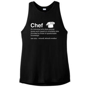 Funny Chef Definition Gift For Souschefs Gift Ladies PosiCharge Tri-Blend Wicking Tank