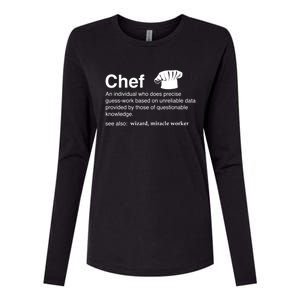 Funny Chef Definition Gift For Souschefs Gift Womens Cotton Relaxed Long Sleeve T-Shirt