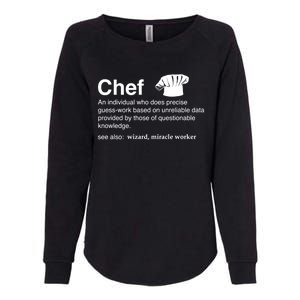 Funny Chef Definition Gift For Souschefs Gift Womens California Wash Sweatshirt