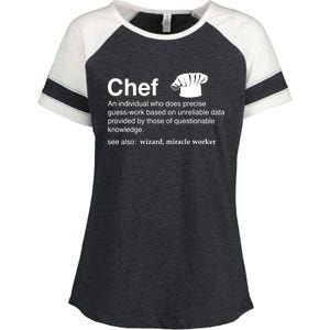 Funny Chef Definition Gift For Souschefs Gift Enza Ladies Jersey Colorblock Tee