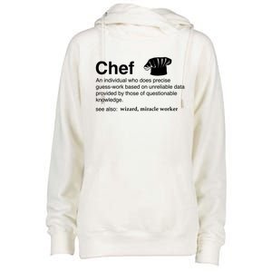 Funny Chef Definition Gift For Souschefs Gift Womens Funnel Neck Pullover Hood