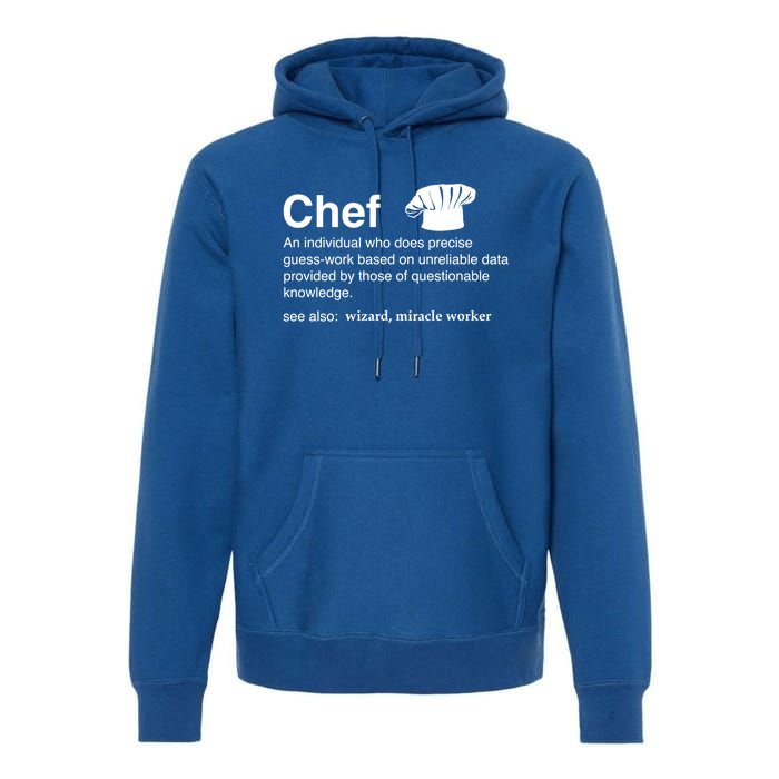 Funny Chef Definition Gift For Souschefs Gift Premium Hoodie