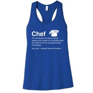 Funny Chef Definition Gift For Souschefs Gift Women's Racerback Tank