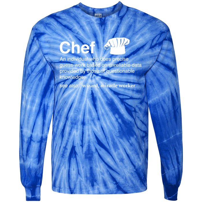 Funny Chef Definition Gift For Souschefs Gift Tie-Dye Long Sleeve Shirt