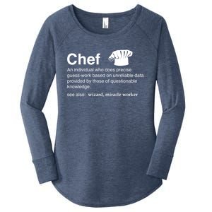 Funny Chef Definition Gift For Souschefs Gift Women's Perfect Tri Tunic Long Sleeve Shirt