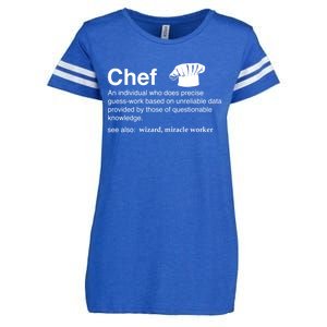 Funny Chef Definition Gift For Souschefs Gift Enza Ladies Jersey Football T-Shirt