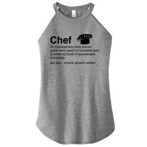 Funny Chef Definition Gift For Souschefs Gift Women's Perfect Tri Rocker Tank