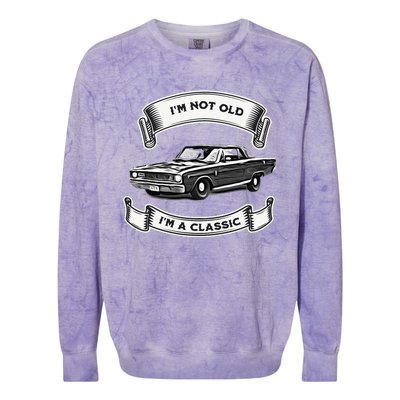 Funny Car Design IM Not Old IM A Classic Dodge Dart Colorblast Crewneck Sweatshirt