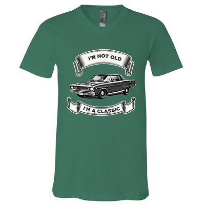 Funny Car Design IM Not Old IM A Classic Dodge Dart V-Neck T-Shirt