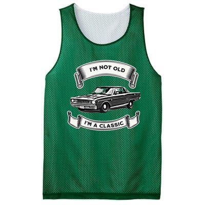 Funny Car Design IM Not Old IM A Classic Dodge Dart Mesh Reversible Basketball Jersey Tank