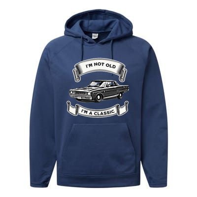 Funny Car Design IM Not Old IM A Classic Dodge Dart Performance Fleece Hoodie