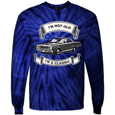 Funny Car Design IM Not Old IM A Classic Dodge Dart Tie-Dye Long Sleeve Shirt