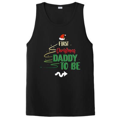 First Christmas Daddy To Be Pregnancy Announcement Gifts Funny PosiCharge Competitor Tank