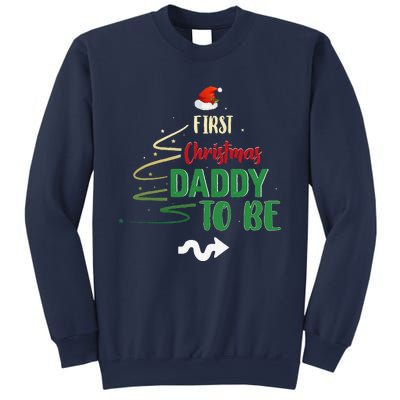 First Christmas Daddy To Be Pregnancy Announcement Gifts Funny Sweatshirt