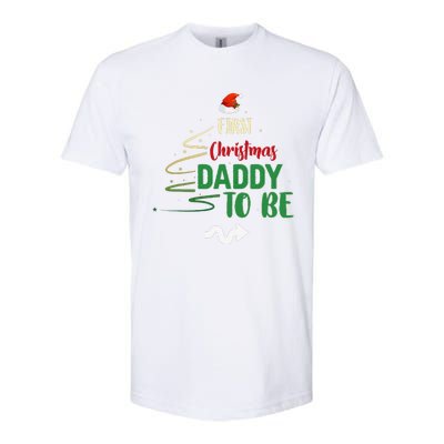 First Christmas Daddy To Be Pregnancy Announcement Gifts Funny Softstyle CVC T-Shirt