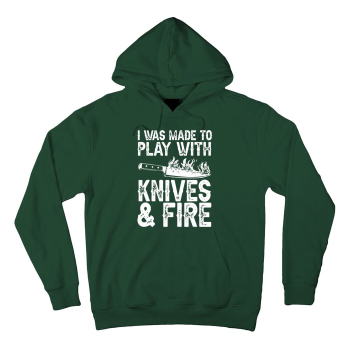 Funny Chef Design For Men Women Knives Play Cooking Lovers Hoodie