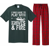 Funny Chef Design For Men Women Knives Play Cooking Lovers Pajama Set