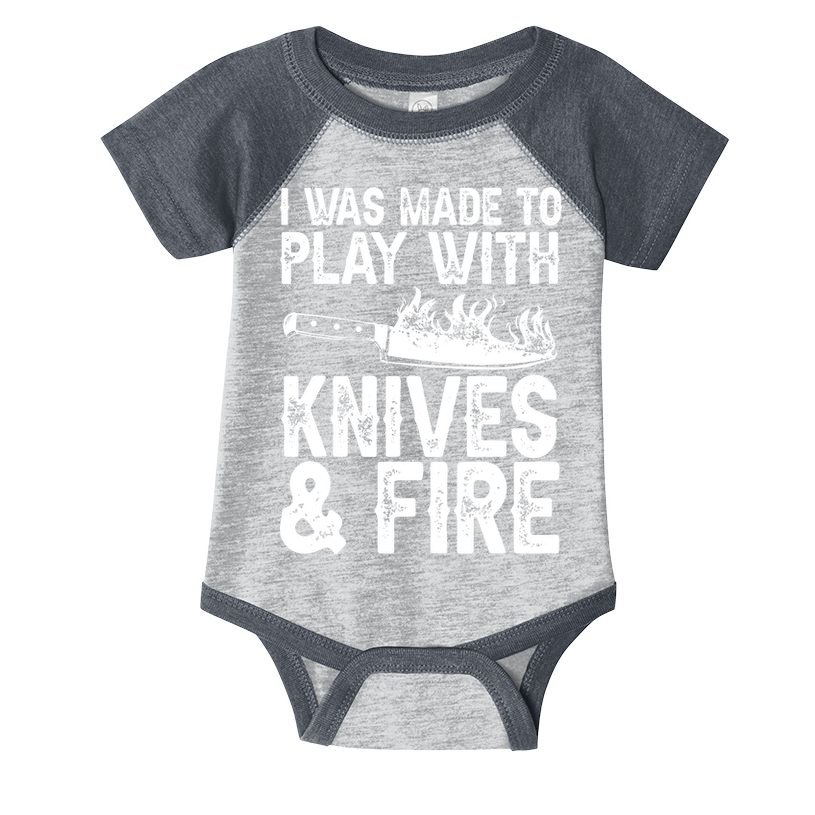 Funny Chef Design For Men Women Knives Play Cooking Lovers Infant Baby Jersey Bodysuit