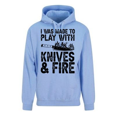 Funny Chef Design For Men Women Knives Play Cooking Lovers Unisex Surf Hoodie