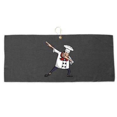 Funny Chef Design Cook Hiphop Dabbing Dance Gift Large Microfiber Waffle Golf Towel