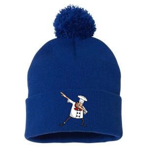 Funny Chef Design Cook Hiphop Dabbing Dance Gift Pom Pom 12in Knit Beanie