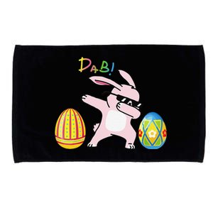 Funny Cool Dabbing Bunny Eggs For Easter Day Microfiber Hand Towel